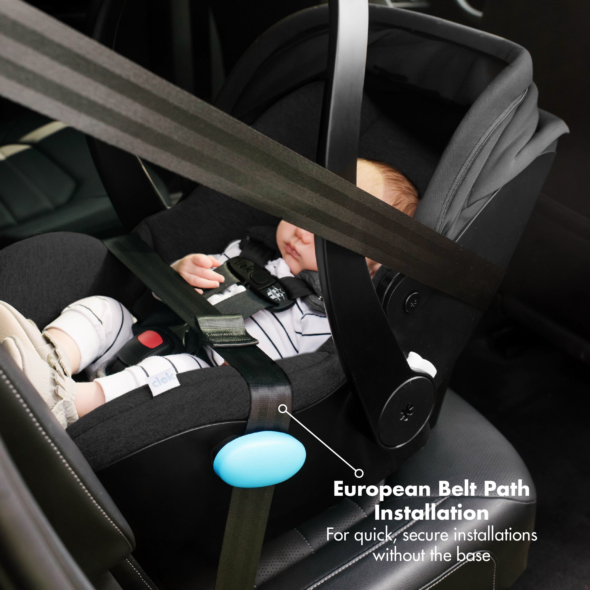 Clek Liing European Belt Path Installation all-groups