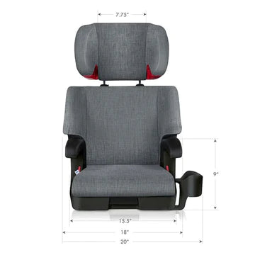 Clek Oobr booster seat product dimensions front