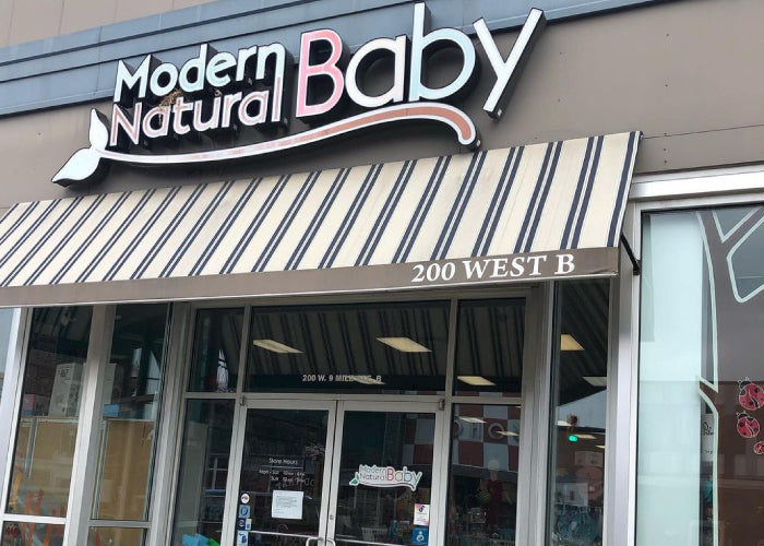 Clek car seats on display at Modern Natural Baby