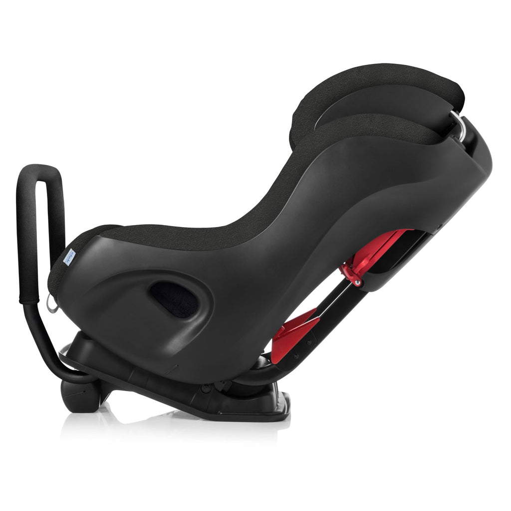 Clek Fllo convertible car seat in rear-facing mode with Anti-Rebound bar