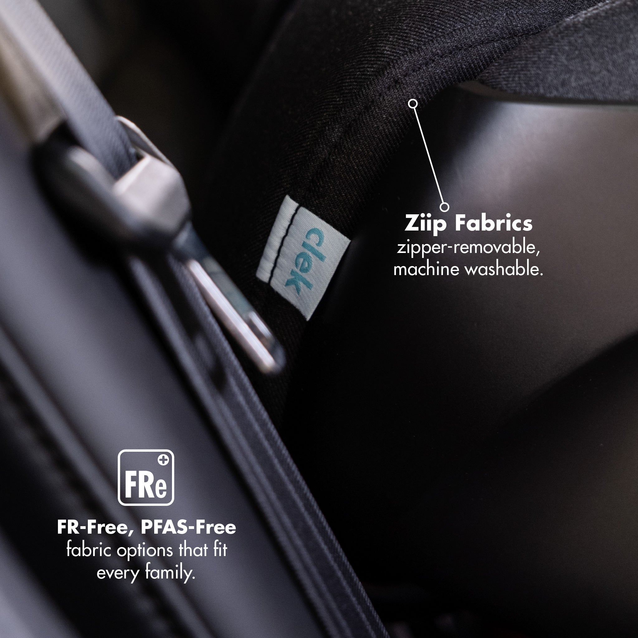 Clek Foonf Slim Convertible Car Seat | Infants + Toddlers, Rigid