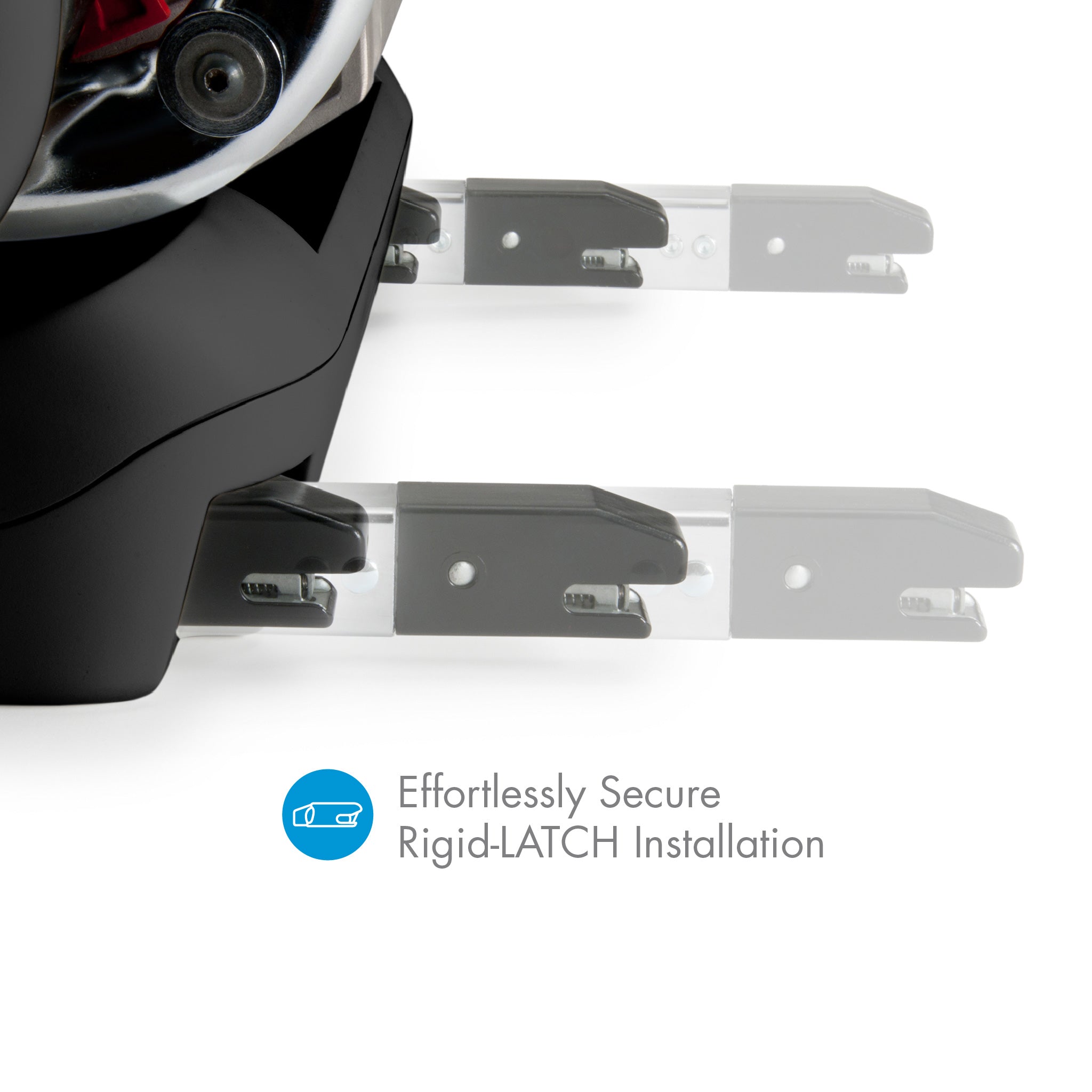 Foonf Car seat with Rigid-LATCH installation system on a white background all-groups