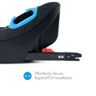 Close-up of a Clek Liing car seat with Rigid-LATCH installation system on a white background all-groups