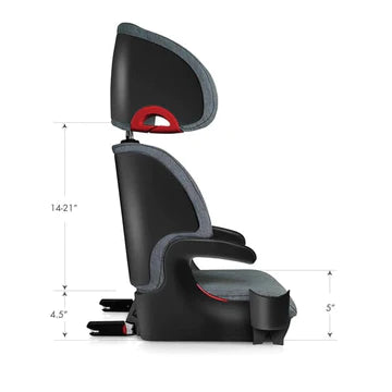 Clek Oobr booster seat product dimensions side 