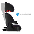 Oobr car seat with reclining seat back feature on a white background all-groups