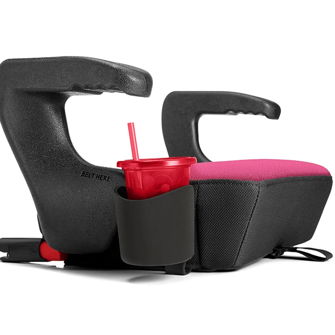 Drink-thingy cup holder accessory on a Clek Olli Booster Seat