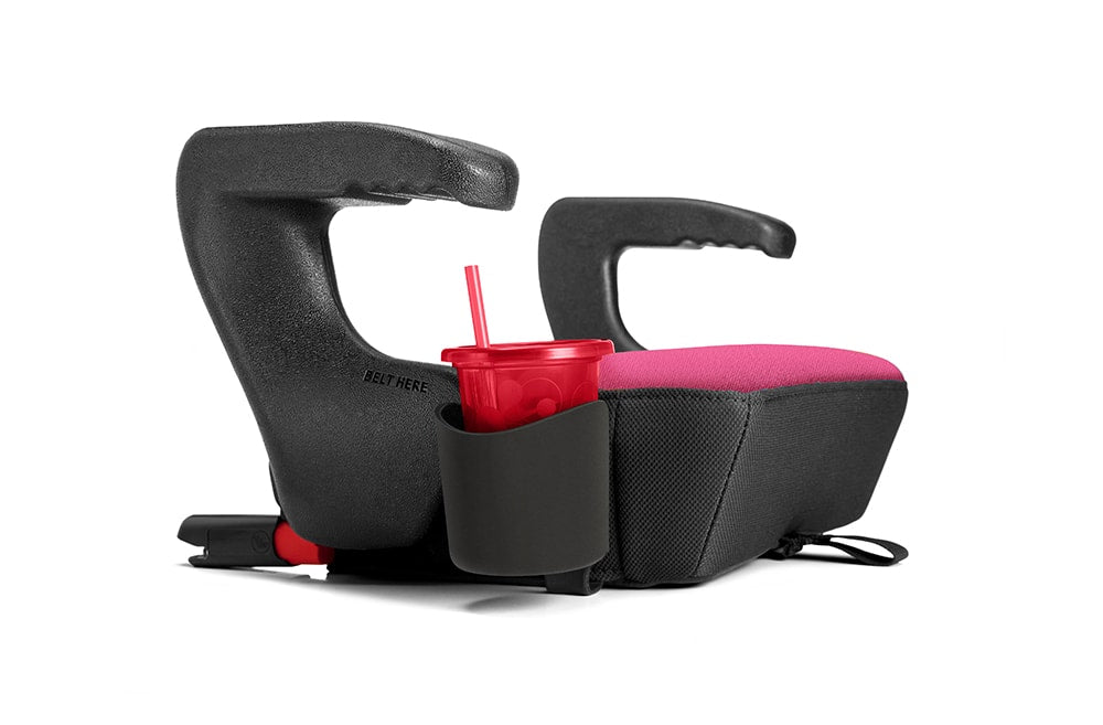 Drink-thingy cup holder accessory on a Clek Olli Booster Seat