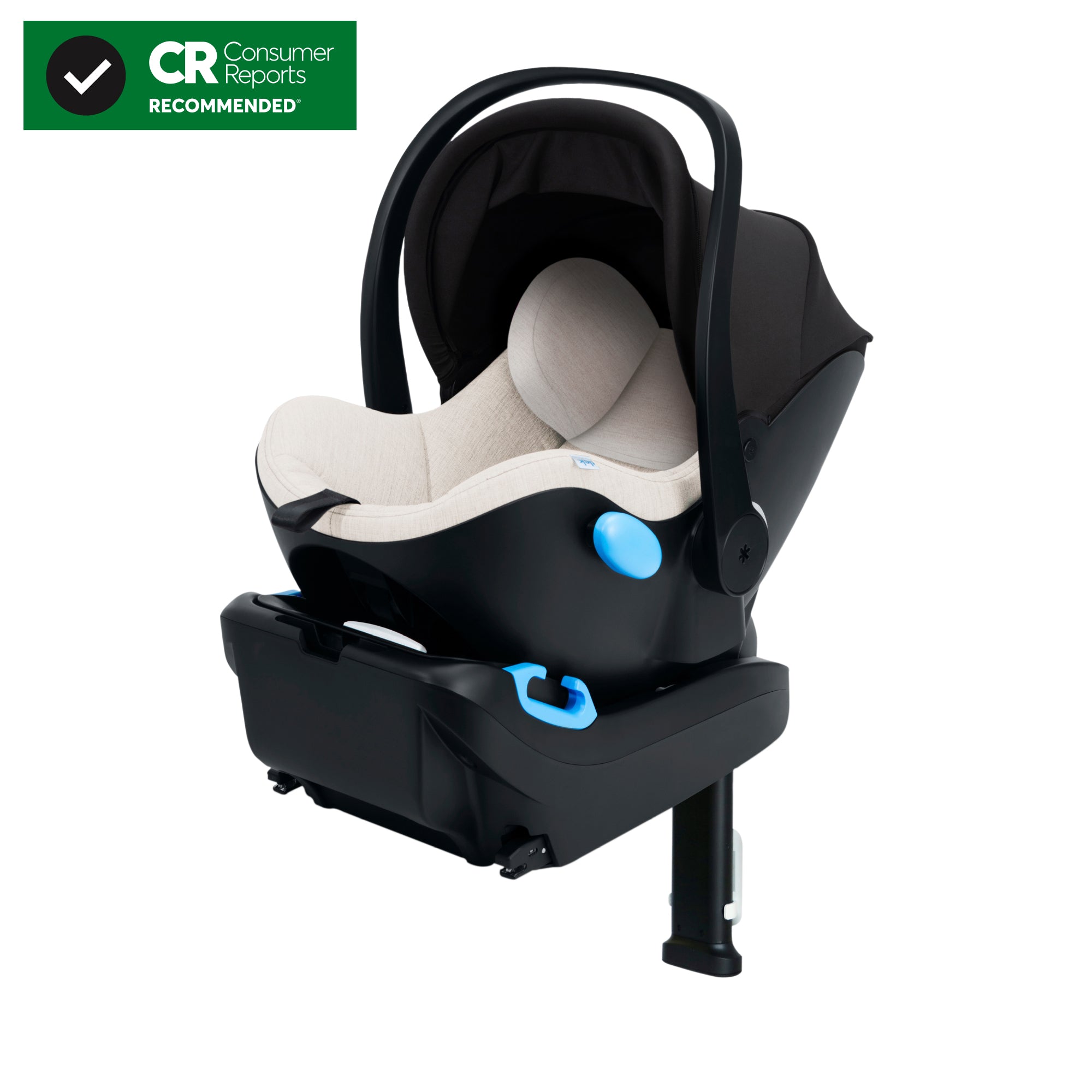 Clek Infant Car Seat marshmallow liing