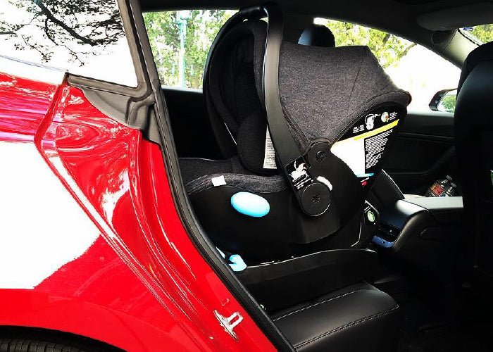 Clek car seats on display at Destination Baby and Kids